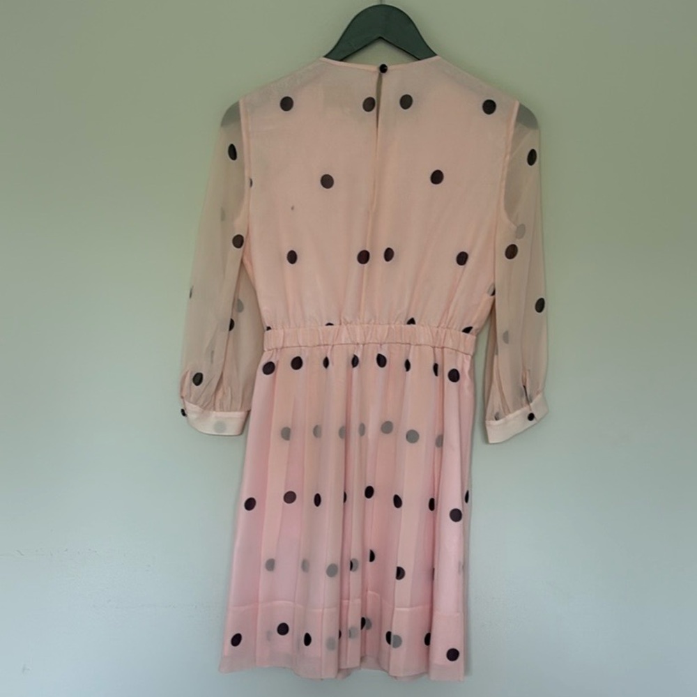 NWT Kate Spade "Tiny Spotlight" Pink Polka Dot Dress 0 zero - Picture 5 of 6